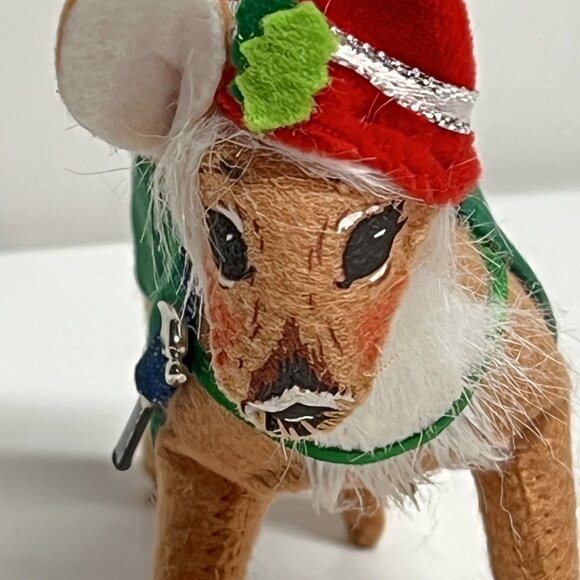 Annalee 75th Anniversary Reindeer Santas Helper Hat Mini Christmas Holidays HTF - Picture 5 of 13